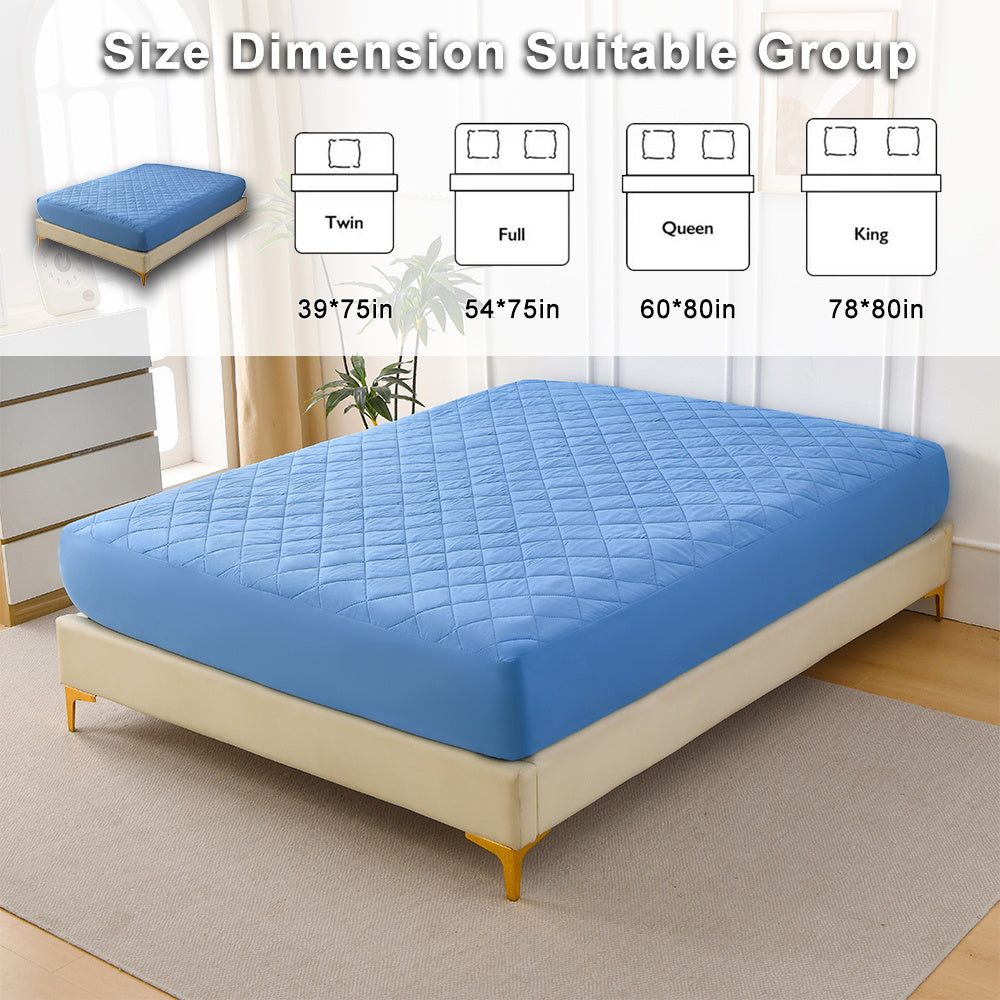 Diamond Grid Ultrasonic Waterproof Mattress Protector