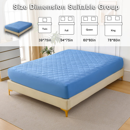 Diamond Grid Ultrasonic Waterproof Mattress Protector