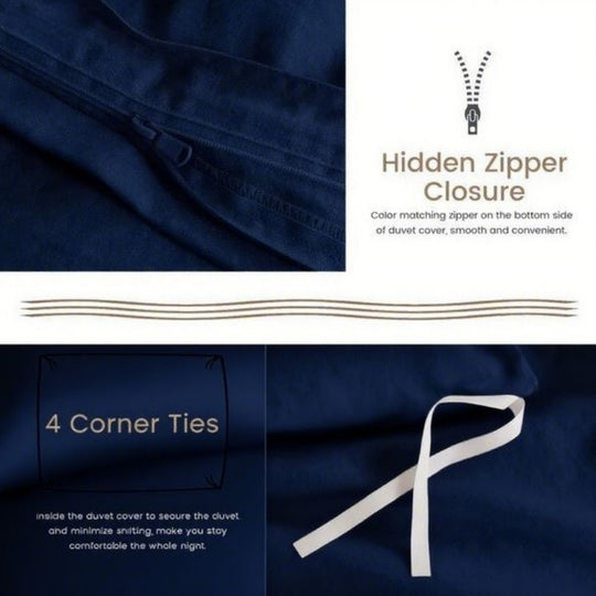 Serta Simply Clean Solid Duvet Cover