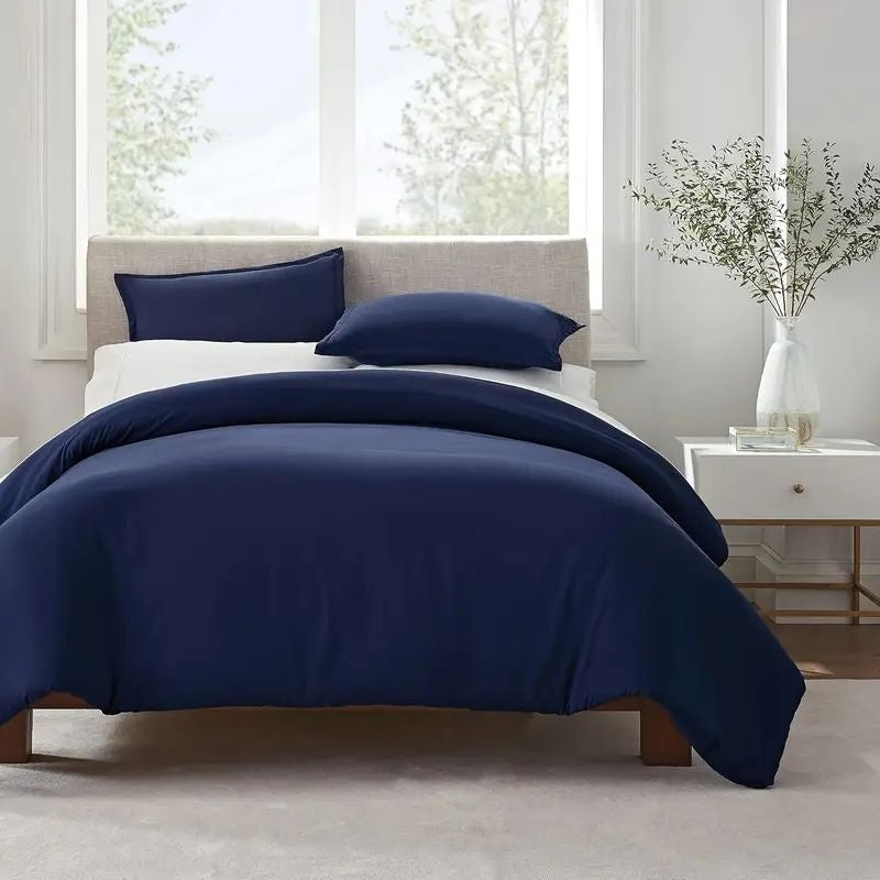 Serta Simply Clean Solid Duvet Cover