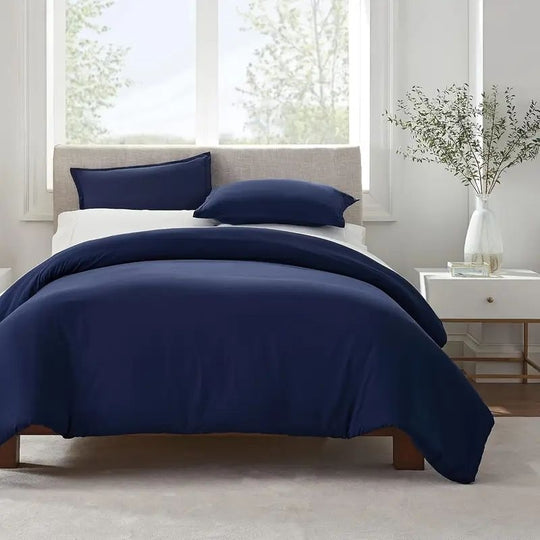 Serta Simply Clean Solid Duvet Cover