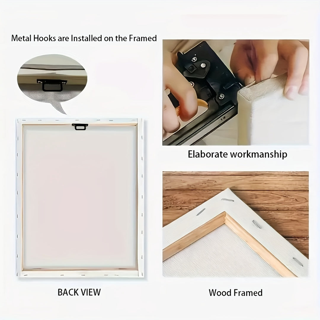 Framed Oil Paintings And Posters, Ready To Hang, Featuring Lakes, Abstract Animals, And Landscapes For Home Decoration, Marble, Wall Art, Room Decor, And Home Wall Decoration. High-definition Printing