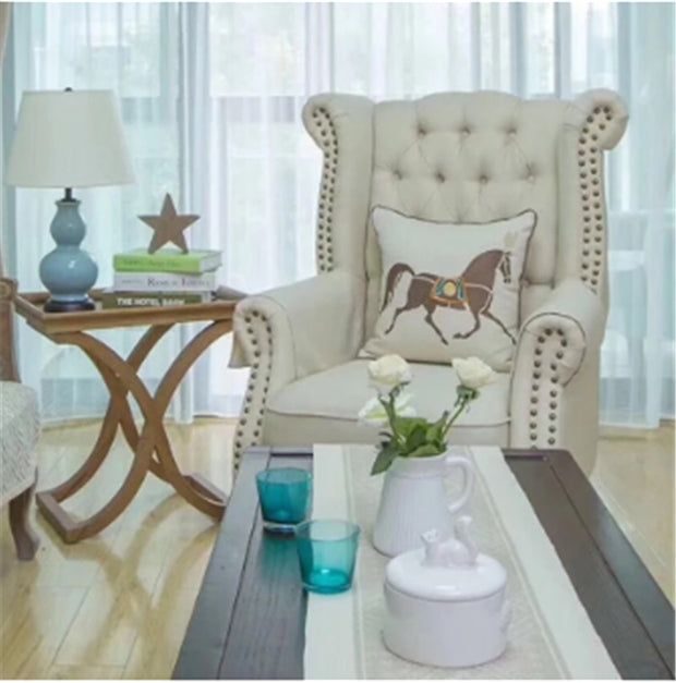 Embroidered Sofa Pillow Bedside Cushion Cover