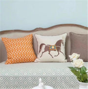 Embroidered Sofa Pillow Bedside Cushion Cover