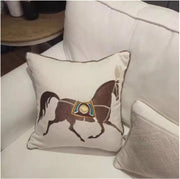 Embroidered Sofa Pillow Bedside Cushion Cover