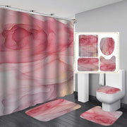 Curtains in the Bathroom Waterproof Bath Curtain with Hook Sets Flannel