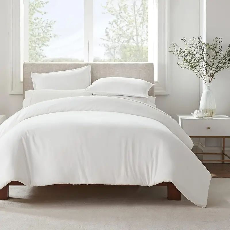 Serta Simply Clean Solid Duvet Cover