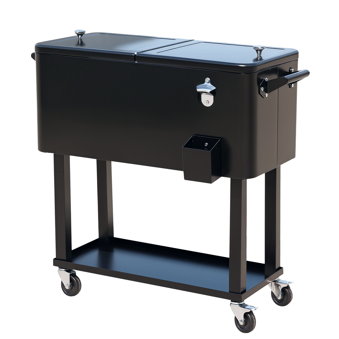 80 QT Rolling Cooling Ice Chest