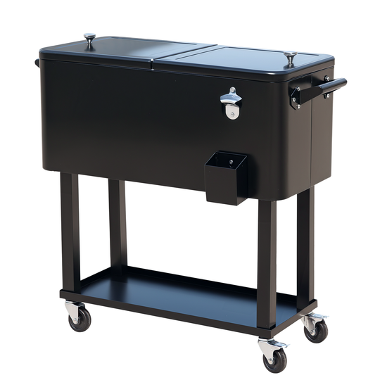 80 QT Rolling Cooling Ice Chest