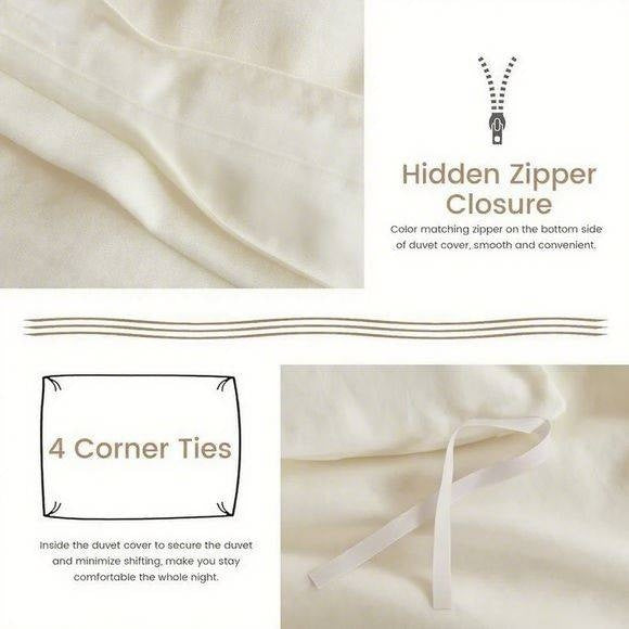 Serta Simply Clean Solid Duvet Cover King