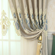 Crown European Embroidery Cloth Mesh Curtains