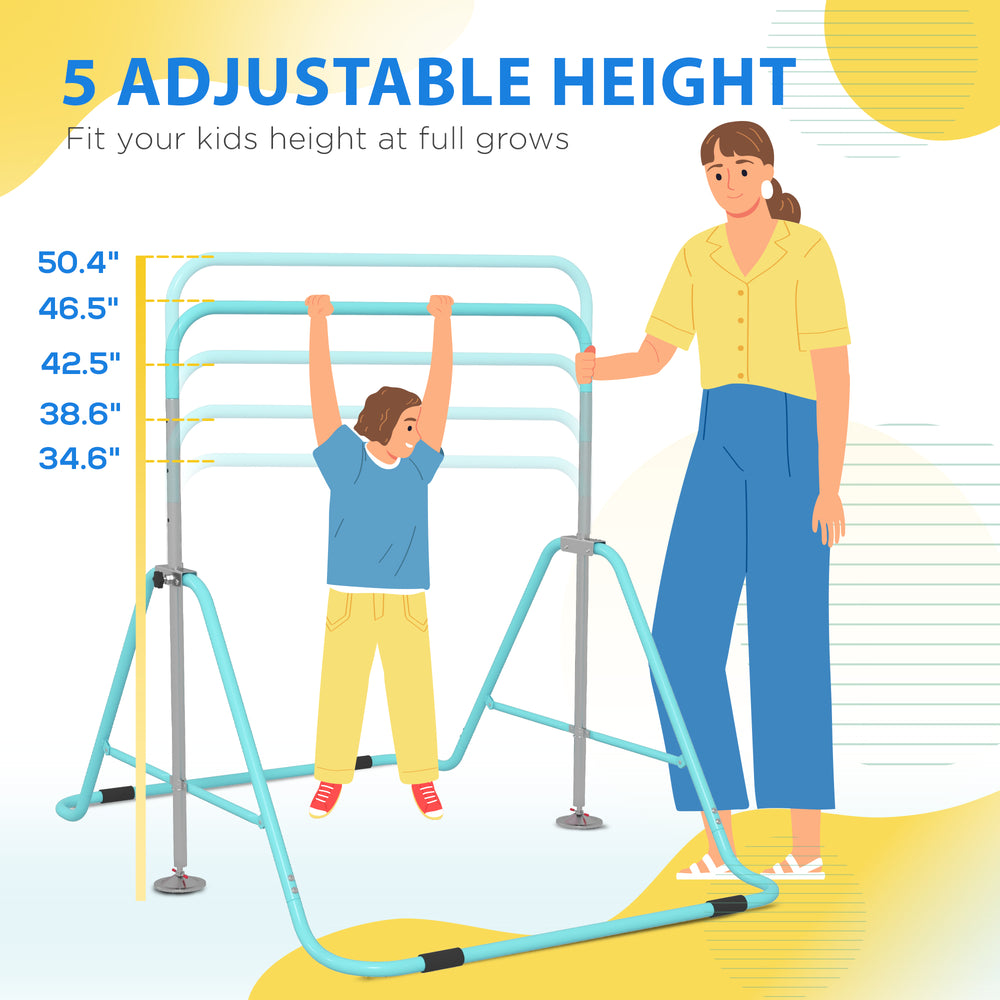 Folding Gymnastics Bar for Kids