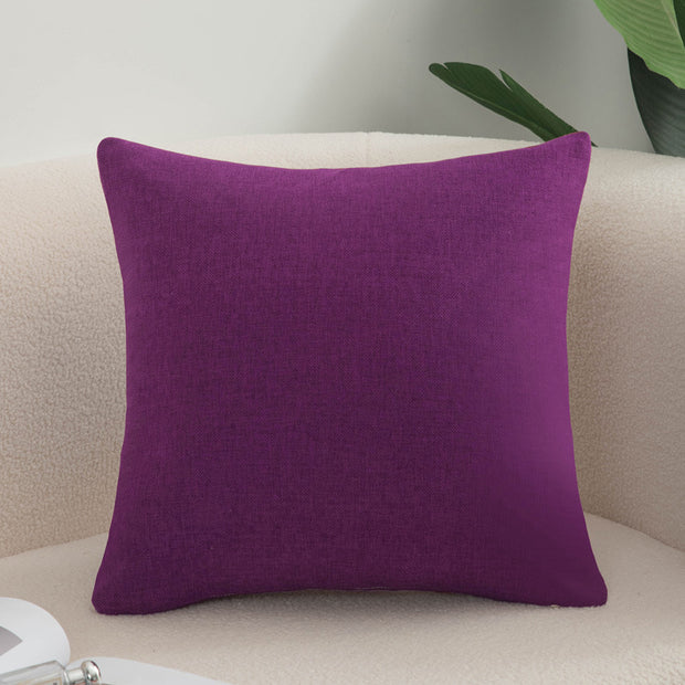 Solid Color Cotton And Linen Sofa Pillow Cases