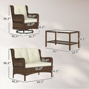 Pieces Patio Furniture Set