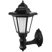 Outdoor solar hexagonal wall light