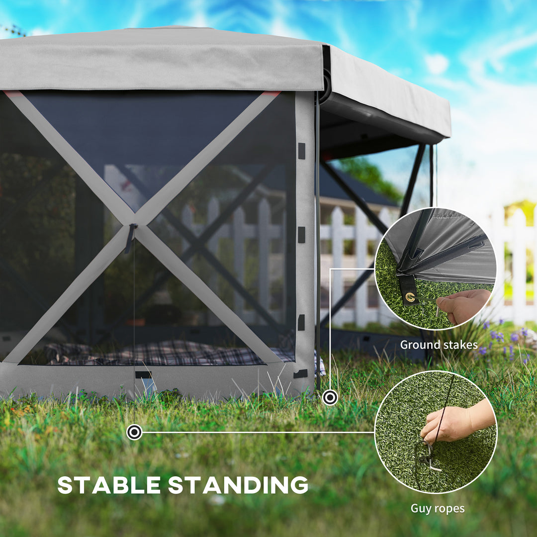 12' x 12' Hexagonal Pop Up Gazebo