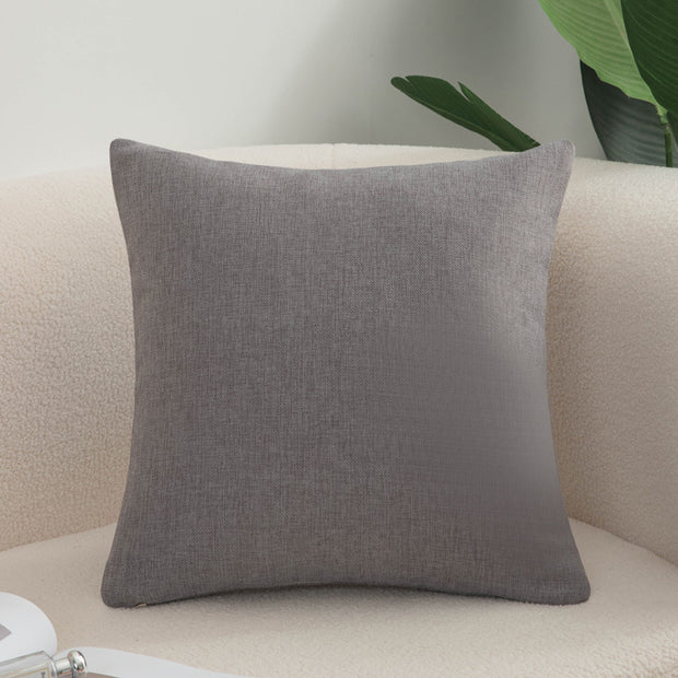 Solid Color Cotton And Linen Sofa Pillow Cases