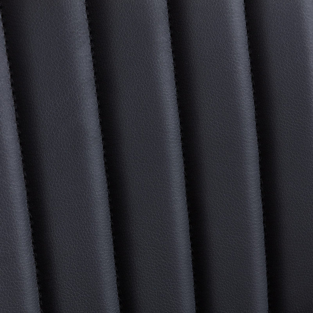 A&A Furniture, Dining Chairs Set Of 2 Mid Century Modern Retro Faux Leather Chair With Walnut Bentwo