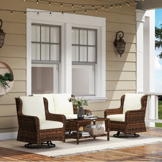 Pieces Patio Furniture Set