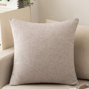 Solid Color Cotton And Linen Sofa Pillow Cases