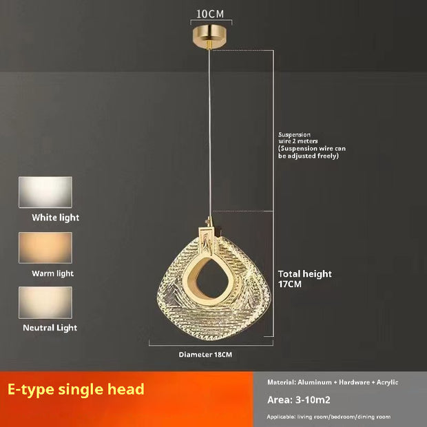 Light Luxury Bedroom Bedside Chandelier