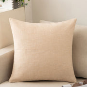 Solid Color Cotton And Linen Sofa Pillow Cases