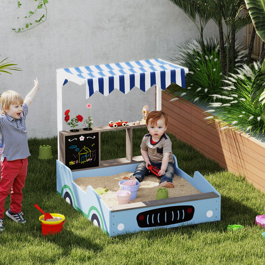 Kids Wooden Sandbox