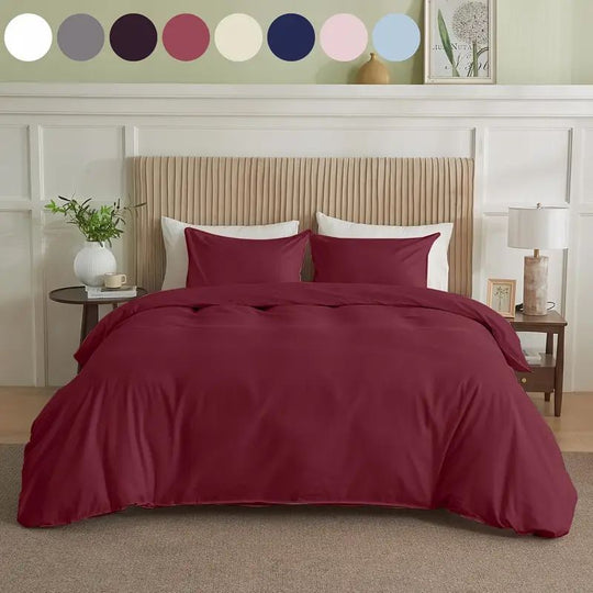 Serta Simply Clean Solid Duvet Cover King
