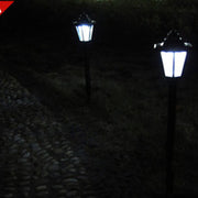 Outdoor solar hexagonal wall light