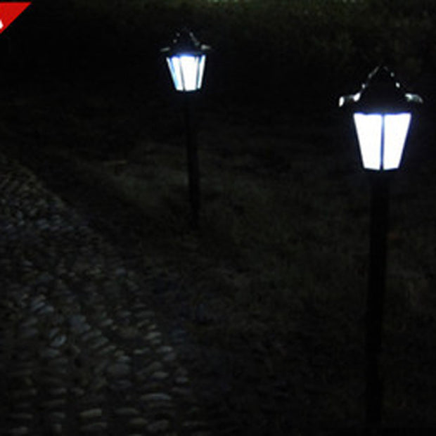 Outdoor solar hexagonal wall light