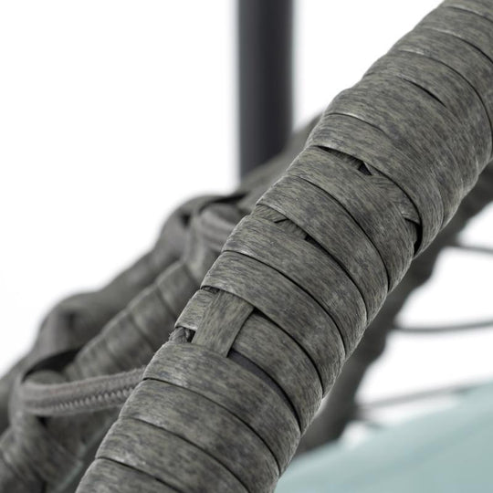 Indoor And Outdoor Swing Chair With Stand, Patio Wicker Hanging Egg Chair, Hanging Basket Chair Suitable For Bedroom, Living Room And Balcony