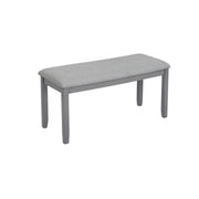 6 Piece Kitchen Dining Set, Rectangular Wooden Dining Table