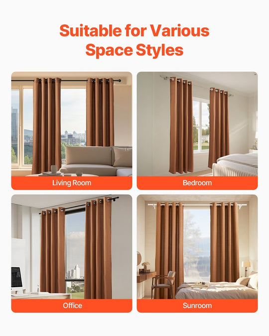 Natural Linen Curtains 52 X 84 Inch 2 Panels Set Grommet Light Filtering Thick