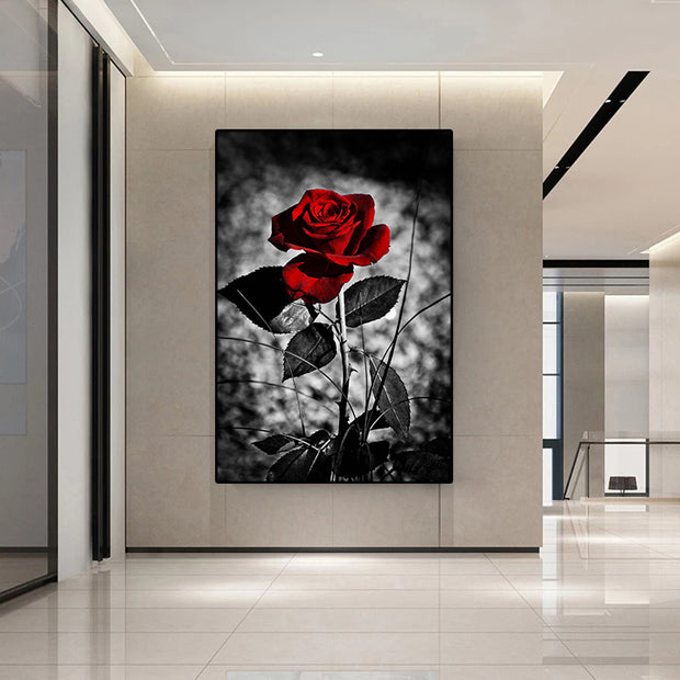 Modern Painting Art Rose Flower Poster Wall Art