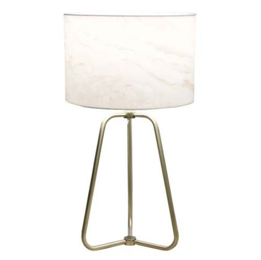 New Design Small Modern Stylish Desk Lamp In Stock In The United States, Easy To Install, Optima Marble Lampshade Table Lamp - Bronze 110V Metal Online Shift Switch, Used For Bedside Table Lamp