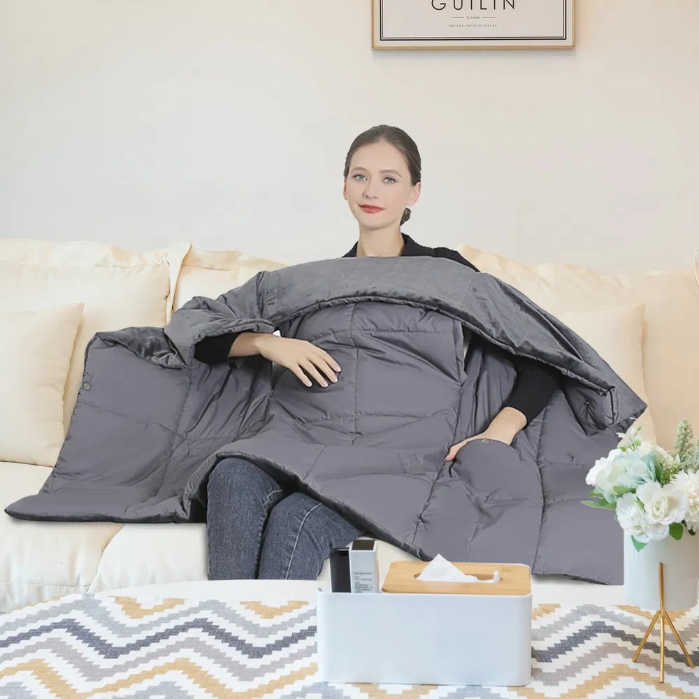 USB Heated Blanket Electric Heated Poncho Shawl