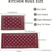 Kitchen Mat Cushioned Kitchen Rugs Non-Skid
