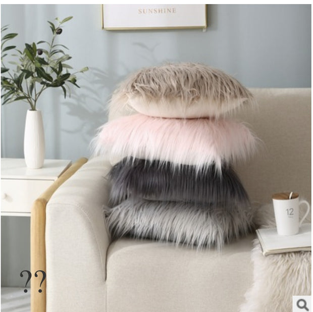 Fashionable And Simple Girly Style Plush Sofa Pillow Cushion