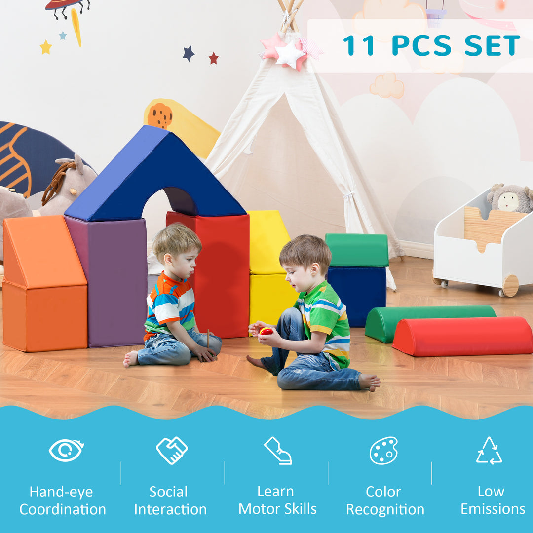 Kids Crawl and Climb Activity Play Set for Climbing, 11-Piece