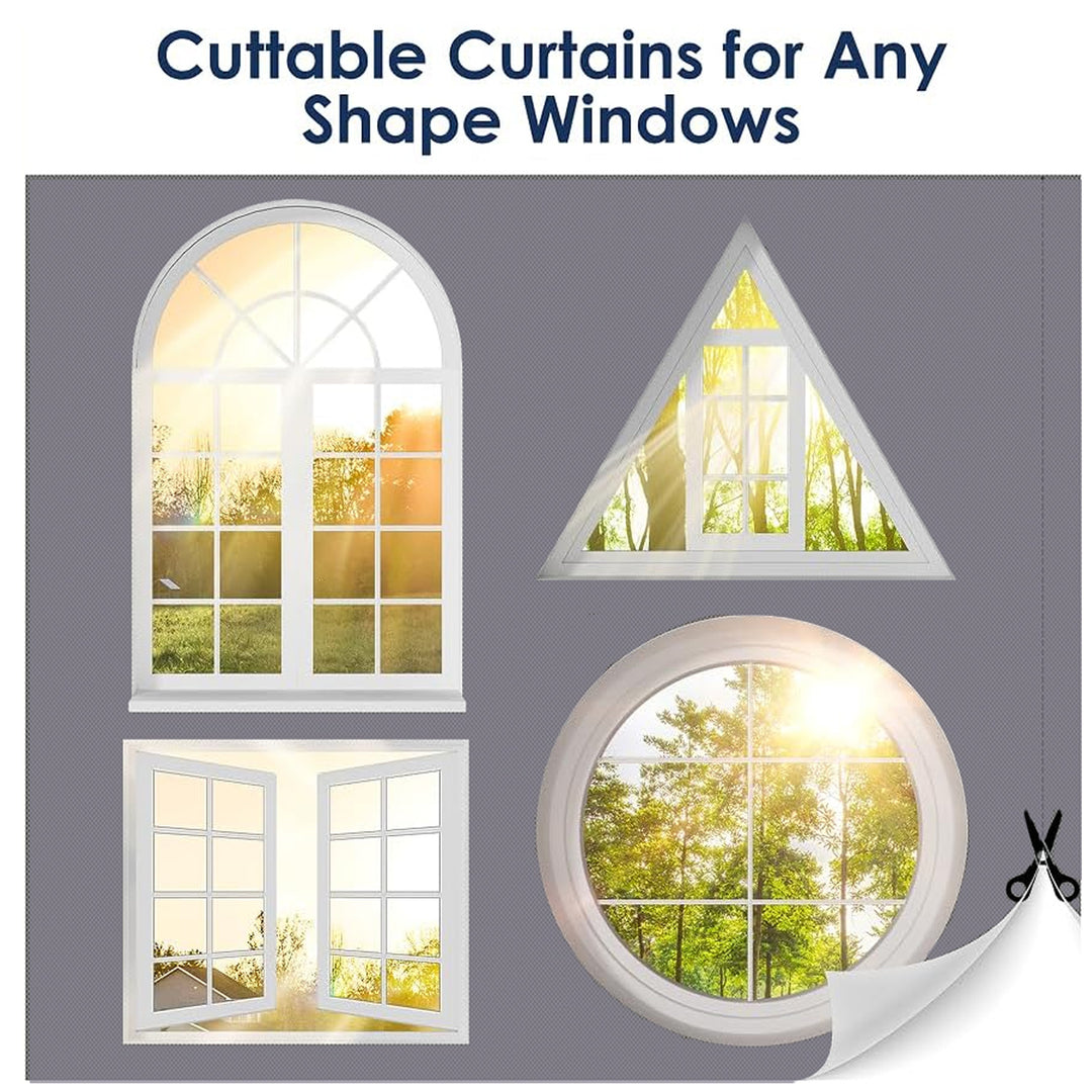 Blackout Shades Window Cover Grey Blackout Curtains