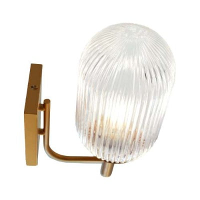 Dewdrop Wall Lamp - Bronze And Clear