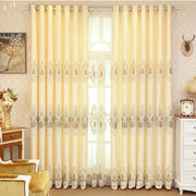 Crown European Embroidery Cloth Mesh Curtains