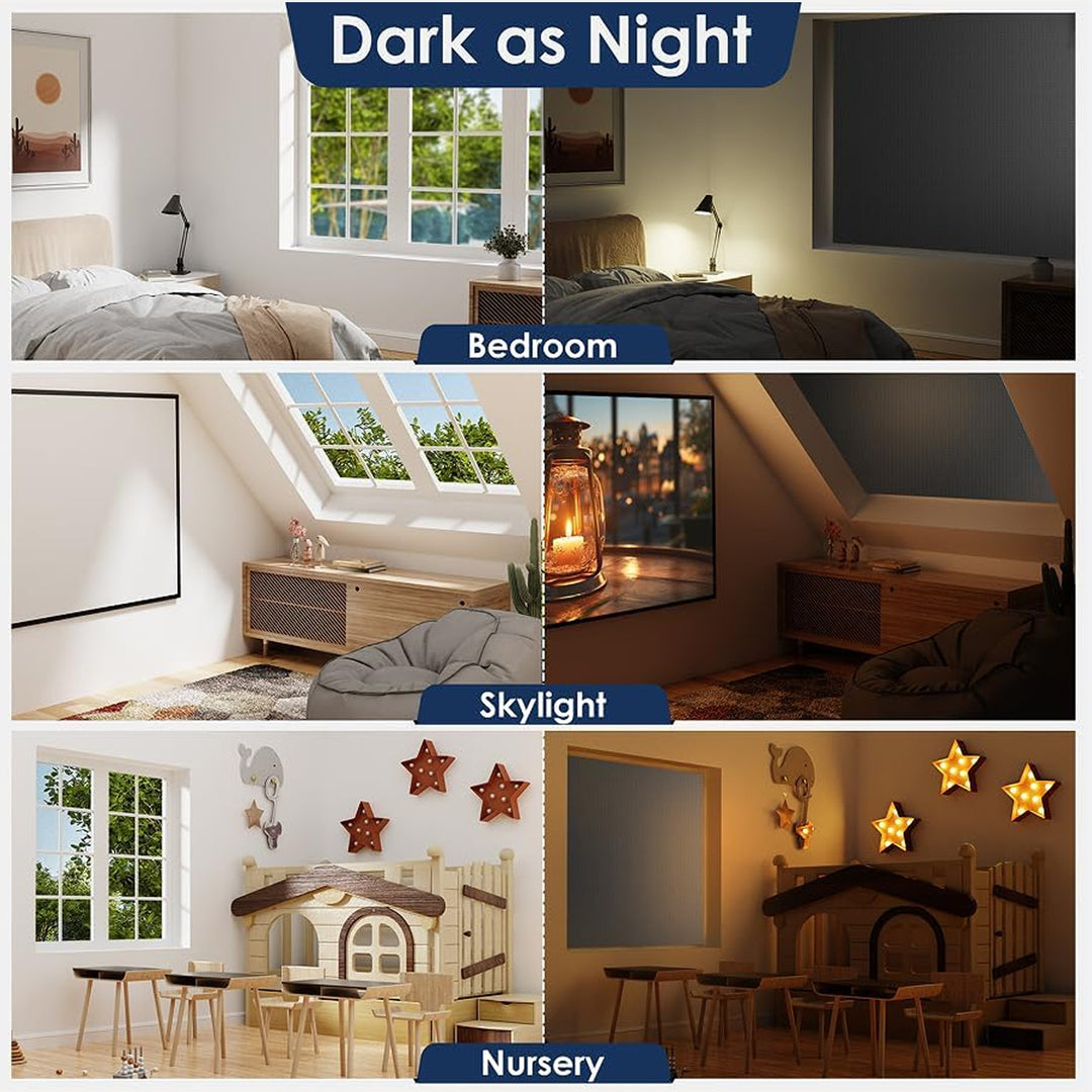 Blackout Shades Window Cover Grey Blackout Curtains