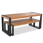GO 3-pieces Outdoor Dining Table With 2 Benches