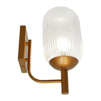 Dewdrop Wall Lamp - Bronze And Clear