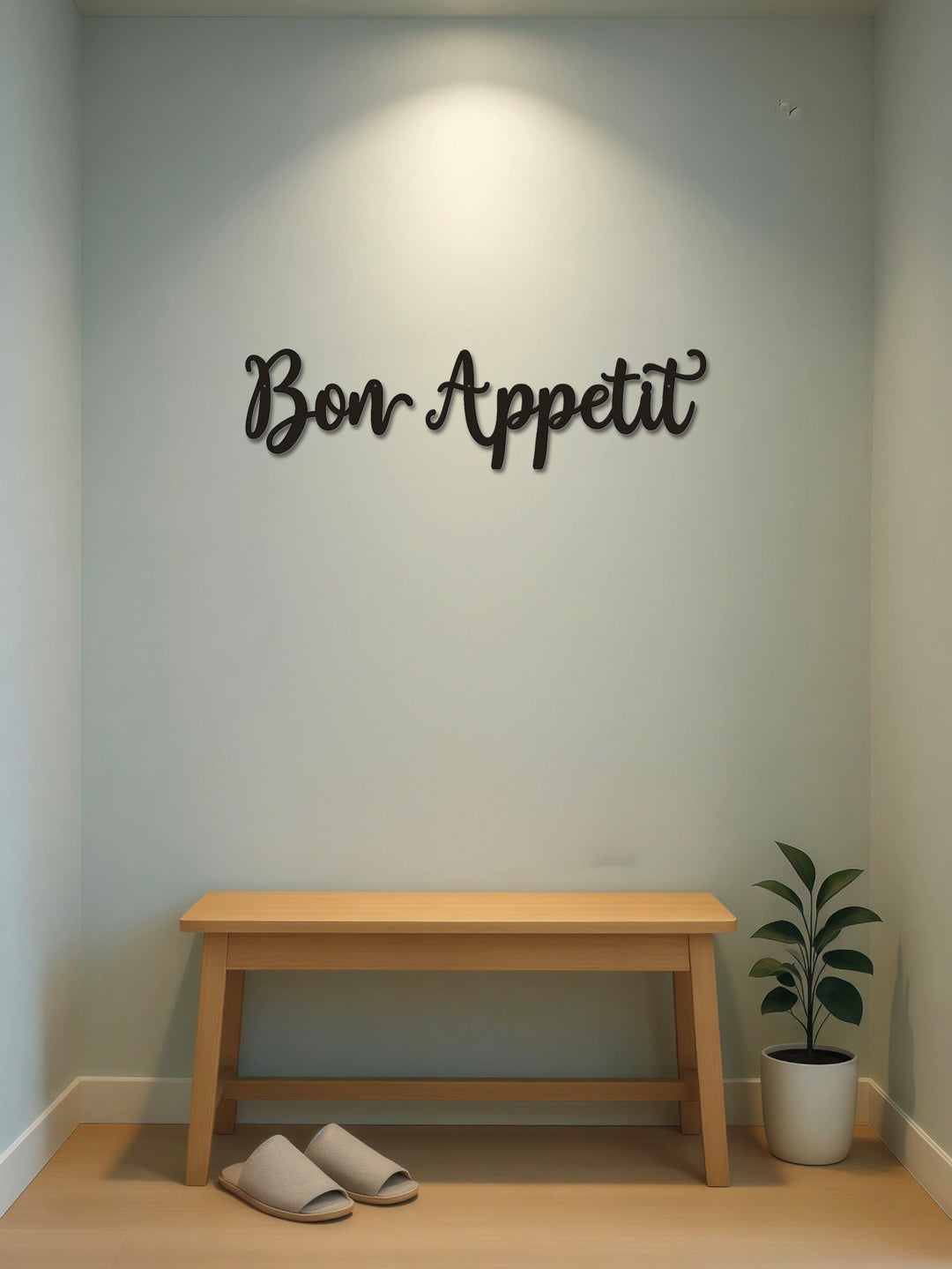 2pc Farmhouse Kitchen Wall Art,Appetit Wall Bon Appetit Metal Wall Sign