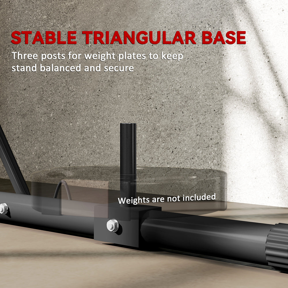 Height Adjustable Heavy Bag Stand with Weighted Base