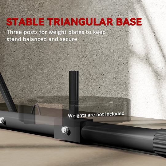 Height Adjustable Heavy Bag Stand with Weighted Base
