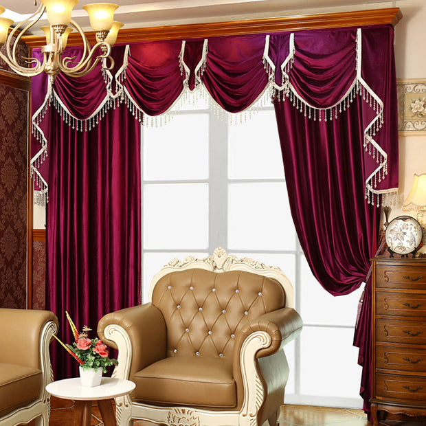 Living Room, Water Wave Curtains