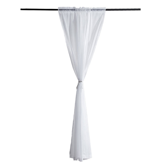 Sheer Curtains 52 W X 84 L Inches 2 Panels Window Drapes Rod Pocket Polyester